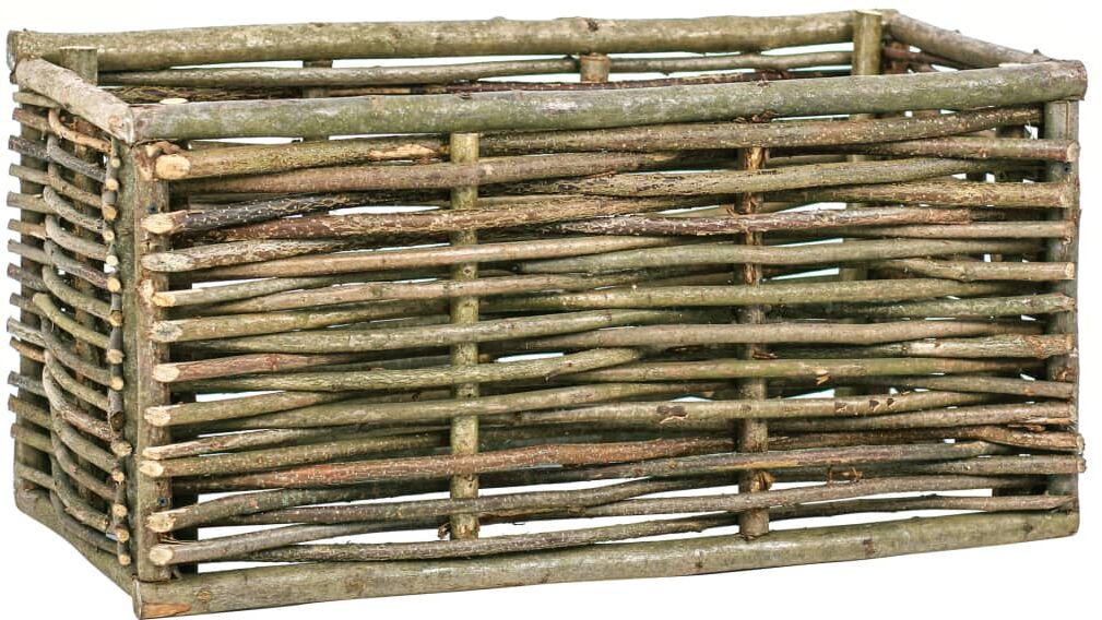 vidaXL Arriate elevado de madera de avellano 80x40x40 cm vidaXL Arriate elevado de madera de avellano 80x40x40 cm