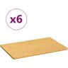 vidaXL Platos de desayuno 6 uds bambú 35x23x0,8 cm