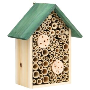 vidaXL Casas de insectos 2 uds 23x14x29 cm madera maciza de abeto