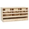 vidaXL Ponedero para gallinas 3 compartimentos madera pino 72x33x38 cm