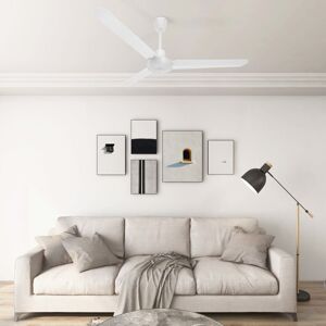 vidaXL Ventilador de techo blanco 142 cm