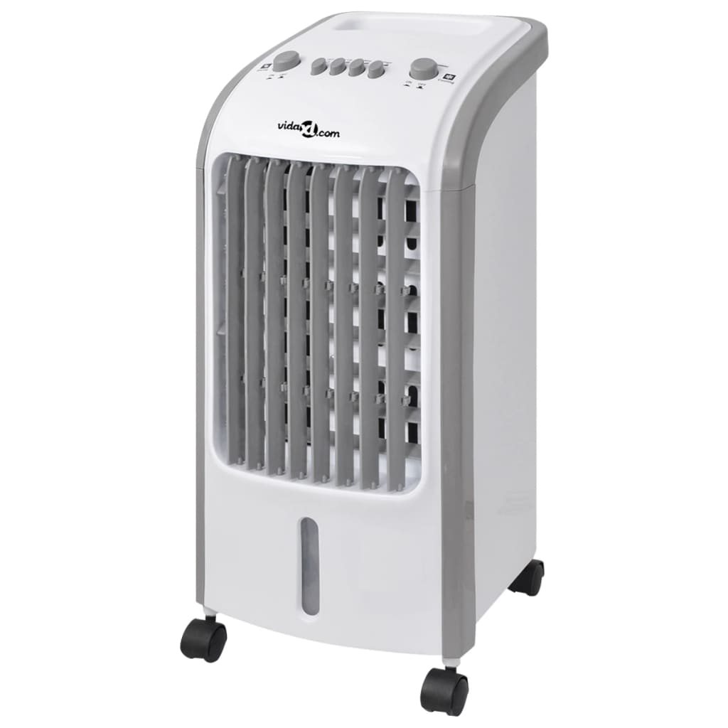 vidaXL Enfriador de aire portátil 80 W 4 L 270 m³/h 25x26x56 cm