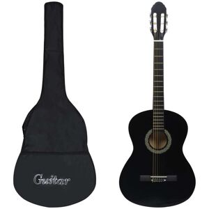 vidaXL Set de guitarra clásica para principiante 12 pzas negro 4/4 39