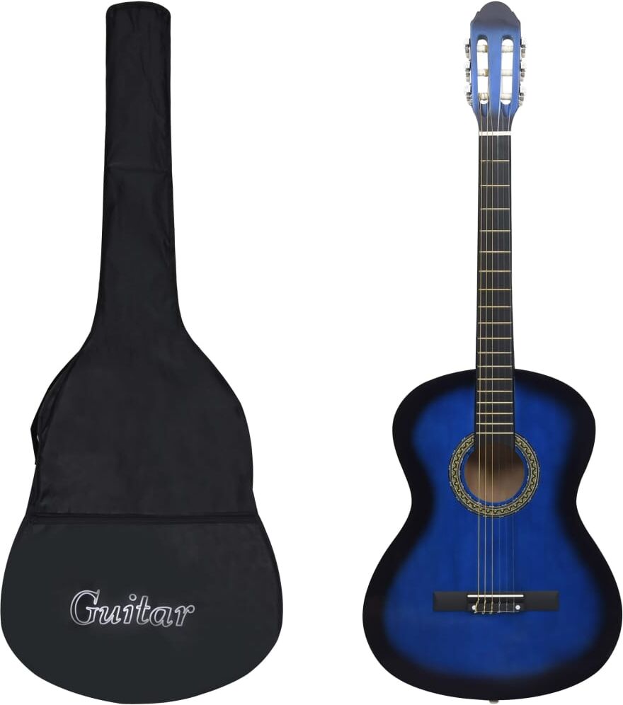 vidaXL Set de guitarra clásica para principiante 12 pzas 4/4 39"