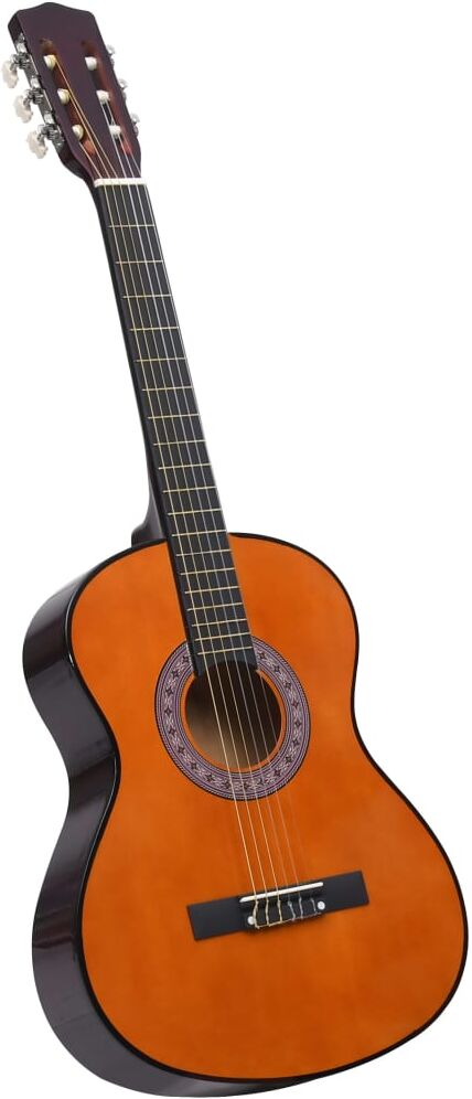 vidaXL Guitarra clásica niños y principiantes madera de tilo 3/4 36"