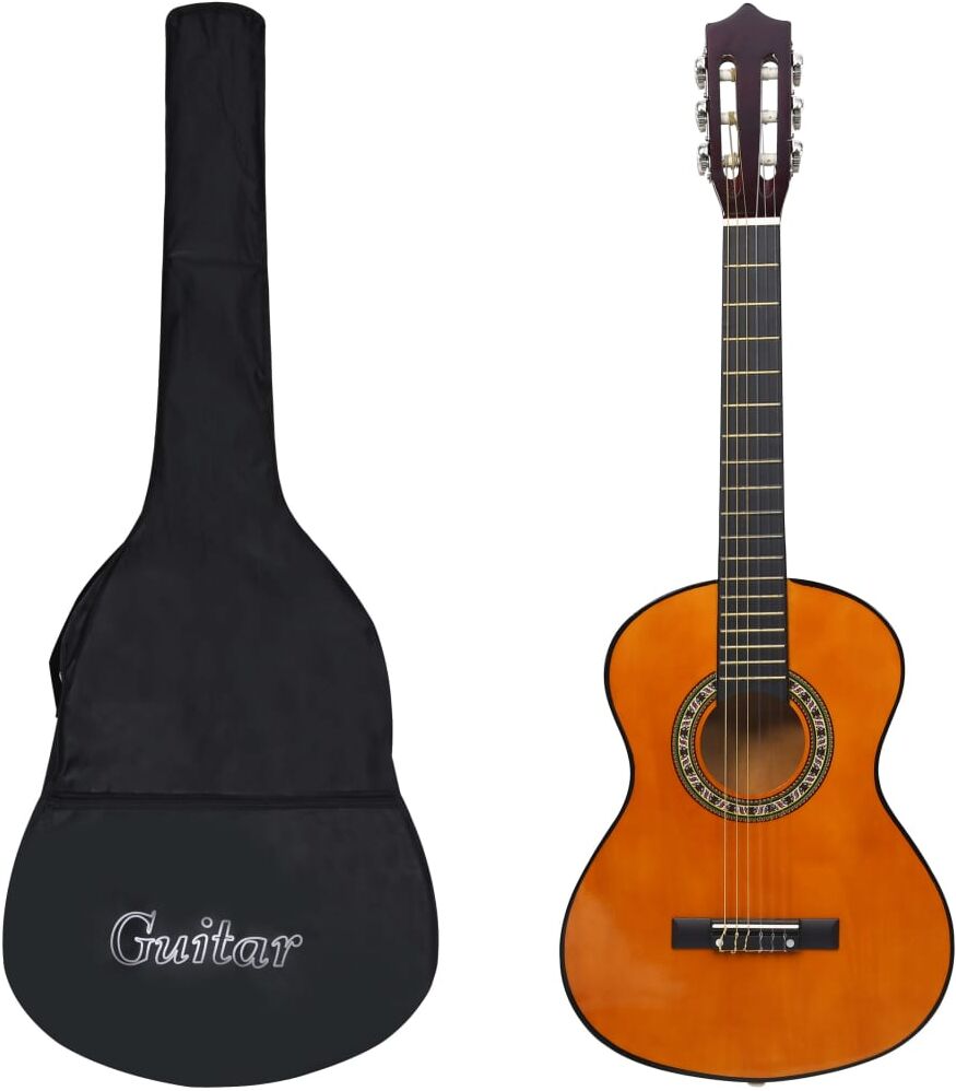 vidaXL Guitarra clásica para principiante y niño con funda 1/2 34"