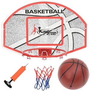 vidaXL Juego de canasta de baloncesto de pared 5 piezas 66x44,5 cm