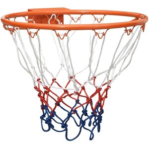 vidaXL Aro de baloncesto acero naranja 39 cm