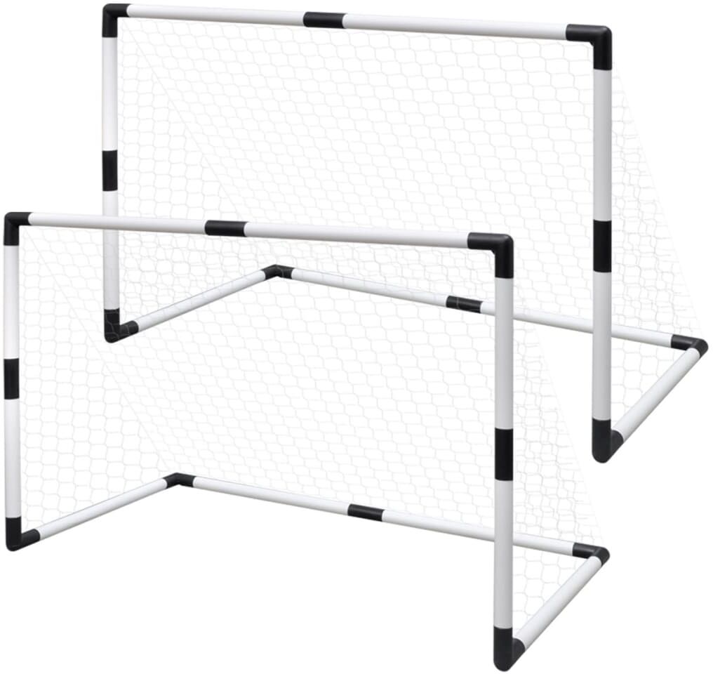 vidaXL Mini porterías de fútbol 2 unidades 91,5x48x61 cm