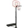 vidaXL Canasta de baloncesto polietileno blanco 258-363 cm