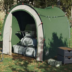 vidaXL Carpa de almacenaje 185T tafetán verde 204x183x178 cm