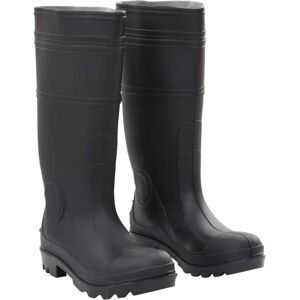 vidaXL Botas de agua negro número 39 PVC