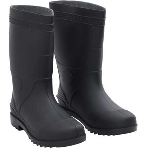 vidaXL Botas de agua negro número 41 PVC