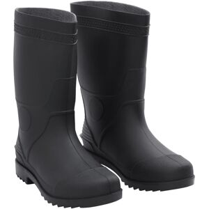 vidaXL Botas de agua negro número 43 PVC