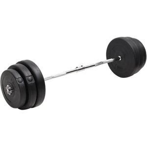 vidaXL Mancuerna curl con discos 90 kg