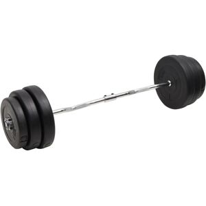 vidaXL Mancuerna curl con discos 90 kg