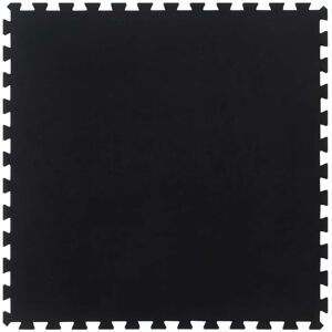 vidaXL Baldosa de suelo de goma negro 12 mm 100x100 cm