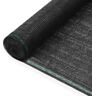 vidaXL Toldo para pista de tenis HDPE 1,4x25 m negro