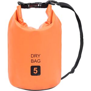 vidaXL Bolso acuático impermeable PVC naranja 5 L