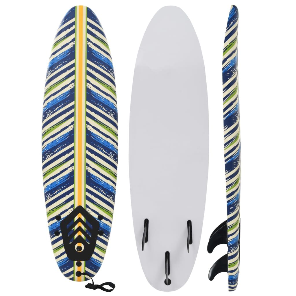 vidaXL Tabla de surf diseño hoja 170 cm