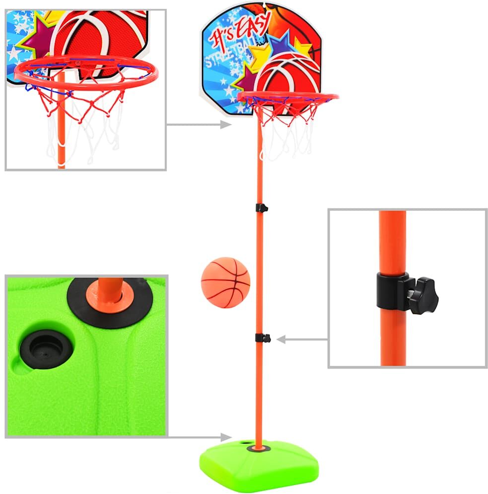 vidaXL Canasta de baloncesto y balón para niños vidaXL Canasta de baloncesto y balón para niños