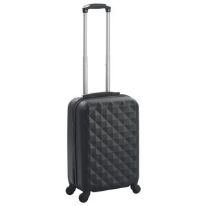 vidaXL Maleta con ruedas trolley rígida negra ABS