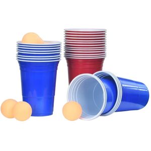 vidaXL Juego de Beer Pong plástico 0,5 L