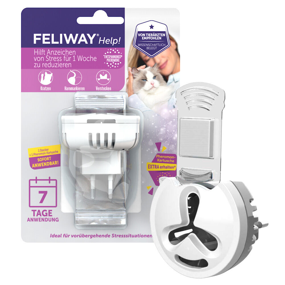 Feliway ® Help! antiestrés para gatos - Pack % - 3 cartuchos 340 mg