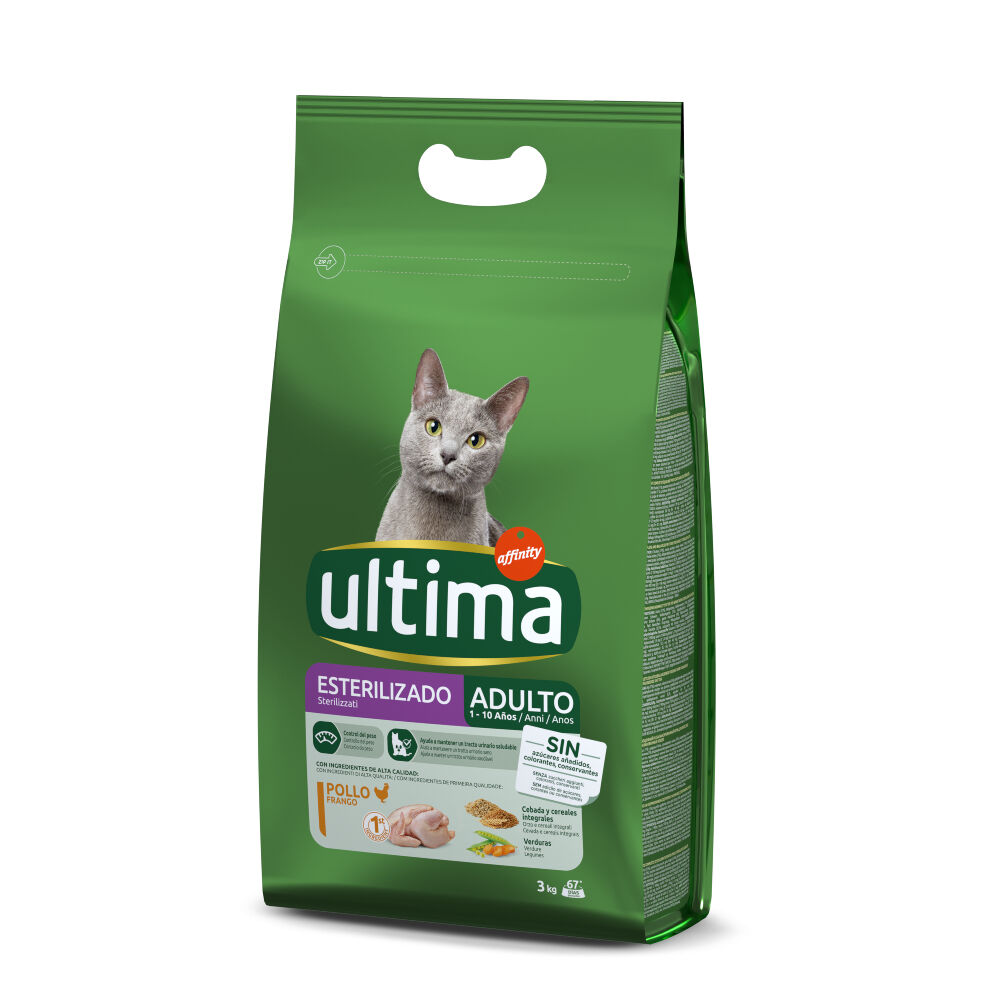 Affinity Ultima Ultima Esterilizado Adult con pollo pienso para gatos - 3 kg