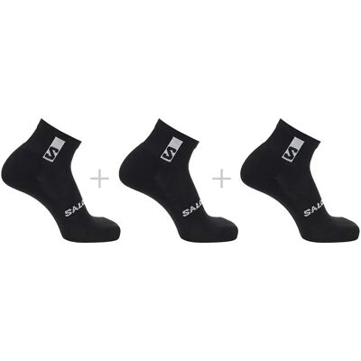 Salomon Calcetines Cortos Everyday Ankle 3 Pares Black / Black / Black EU 45-47 Salomon Calcetines Cortos Everyday Ankle 3 Pares Black / Black / Black EU 45-47