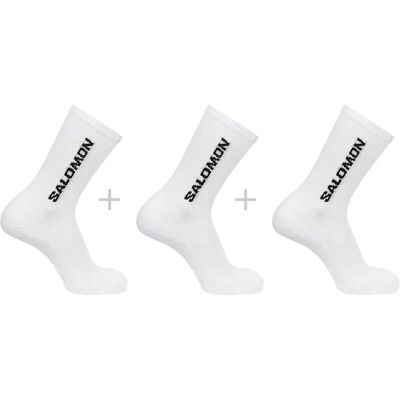 Salomon Calcetines Crew Everyday 3 Pares White / White / White EU 45-47 Salomon Calcetines Crew Everyday 3 Pares White / White / White EU 45-47