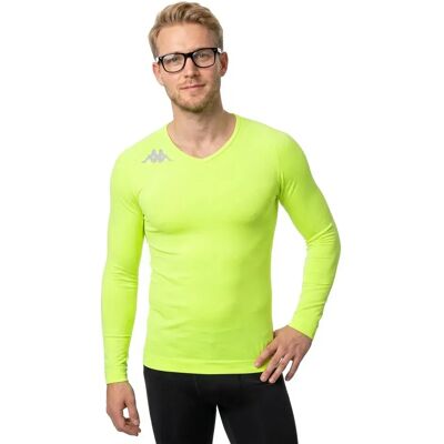 Kappa Camiseta Interior De Manga Larga Kombat Bongv Yellow Fluo XL-2XL Kappa Camiseta Interior De Manga Larga Kombat Bongv Yellow Fluo XL-2XL