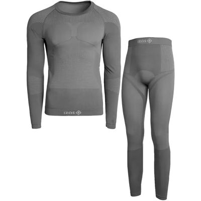Izas Conjunto De Capa Base De Manga Larga Creek Grey M Izas Conjunto De Capa Base De Manga Larga Creek Grey M