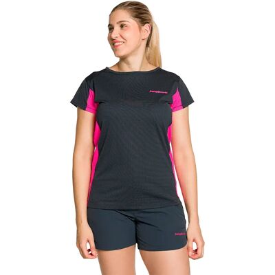 Trangoworld Camiseta De Manga Corta Ruente Anthracite / Pink S Trangoworld Camiseta De Manga Corta Ruente Anthracite / Pink S