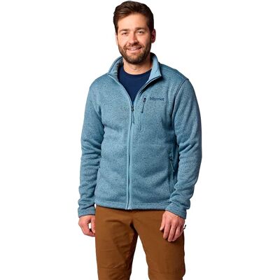 Marmot Forro Polar Con Cremallera Drop Line Hazy Blue Heather L Marmot Forro Polar Con Cremallera Drop Line Hazy Blue Heather L