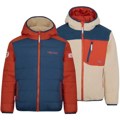 Trollkids Chaqueta Sandvika Turnover Desert / Mystic Blue / Red Clay 98 cm Trollkids Chaqueta Sandvika Turnover Desert / Mystic Blue / Red Clay 98 cm