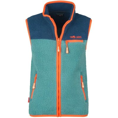 Trollkids Chaleco Hemsedal Stormy Blue / Mystic Blue / Flame Orange 164 cm Trollkids Chaleco Hemsedal Stormy Blue / Mystic Blue / Flame Orange 164 cm