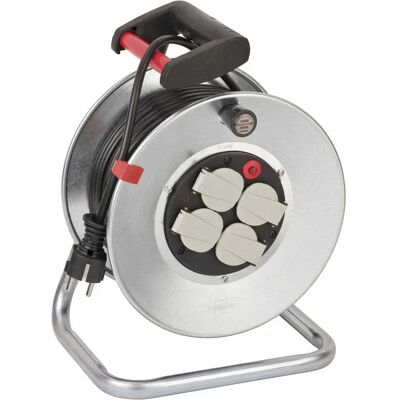 Brennenstuhl Bobina De Cable 1195066 4 Outlets With Circuit Breaker 50 M Silver One Size Brennenstuhl Bobina De Cable 1195066 4 Outlets With Circuit Breaker 50 M Silver One Size