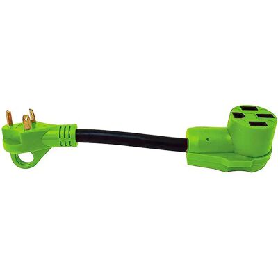 Seachoice Adaptador De Enchufe Black / Green 30A Hembra/15A Macho Seachoice Adaptador De Enchufe Black / Green 30A Hembra/15A Macho