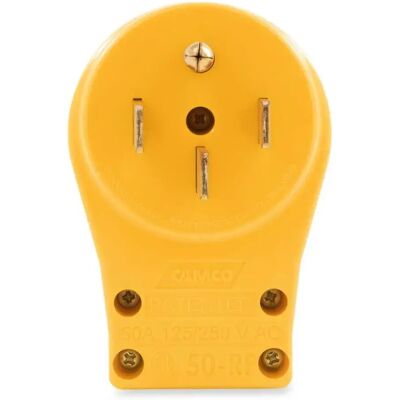 Camco Enchufe Con Mango 50a Yellow One Size Camco Enchufe Con Mango 50a Yellow One Size