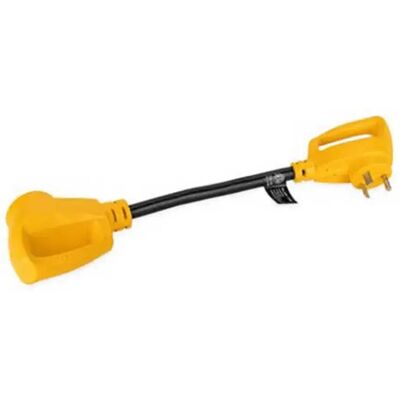 Camco Adaptador De Enchufe Powergrip Dogbone Yellow / Black 50A Macho/30A Hembra Camco Adaptador De Enchufe Powergrip Dogbone Yellow / Black 50A Macho/30A Hembra