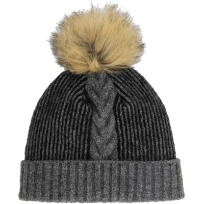 Spyder Gorro Plait Pom Black One Size Spyder Gorro Plait Pom Black One Size
