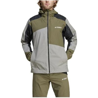 Adidas Chaqueta Terrex Xperior Hybrid Rain.rdy Ch Solid Grey / Olive Strata / Carbon L Adidas Chaqueta Terrex Xperior Hybrid Rain.rdy Ch Solid Grey / Olive Strata / Carbon L