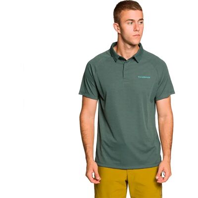 Trangoworld Polo De Manga Corta Bonete Green Blue S Trangoworld Polo De Manga Corta Bonete Green Blue S