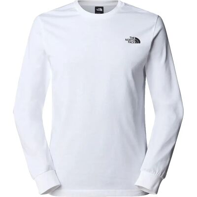 The North Face Camiseta De Manga Larga Easy Logo TNF White M The North Face Camiseta De Manga Larga Easy Logo TNF White M
