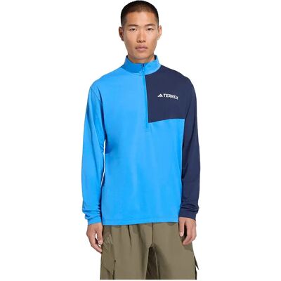 Adidas Camiseta De Manga Larga Con Media Cremallera Terrex Multi Climacool Ray Blue L Adidas Camiseta De Manga Larga Con Media Cremallera Terrex Multi Climacool Ray Blue L