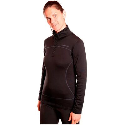 Trangoworld Forro Polar Con Media Cremallera Bigge Black S Trangoworld Forro Polar Con Media Cremallera Bigge Black S