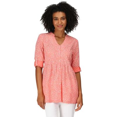 Regatta Vestido De Manga Corta Nemora ShlPnkBrdPrn 36 Regatta Vestido De Manga Corta Nemora ShlPnkBrdPrn 36
