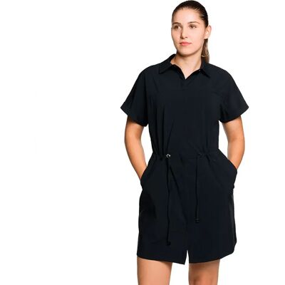 Trangoworld Vestido De Manga Corta Odina Black S Trangoworld Vestido De Manga Corta Odina Black S