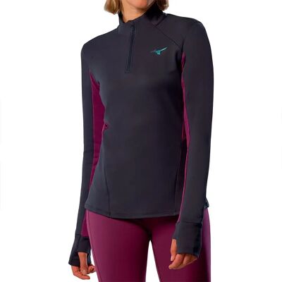Mizuno Sudadera Con Media Cremallera Active Warmalite Baritone Blue L Mizuno Sudadera Con Media Cremallera Active Warmalite Baritone Blue L